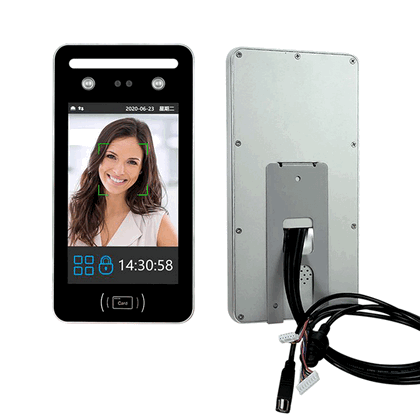 Facial Identification Attendance Swing Gate for Modern Office Building Entrance4