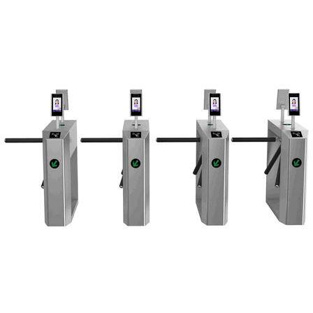 Stainless Steel Tripod Mechanism Gate with Biometric Attendance Sensing Integration2