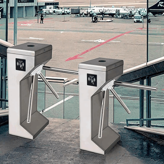High-Security 304 Stainless Steel Tripod Turnstile for Corporate Office Access Control4