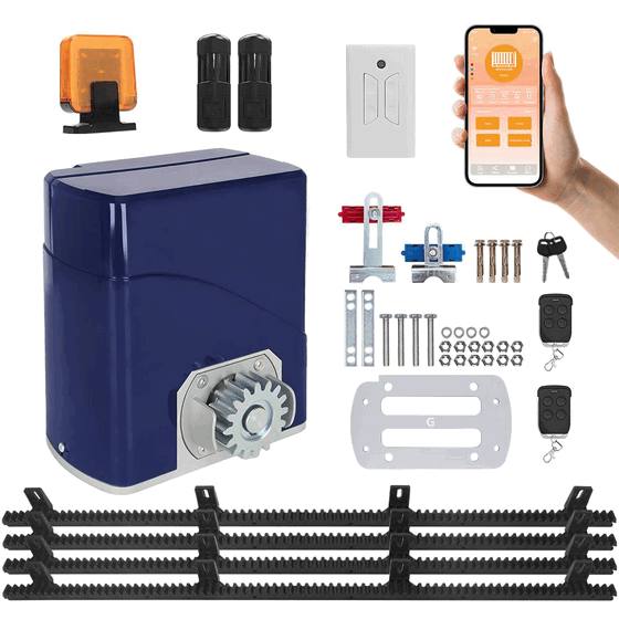 Kit de Motor para Portón Corredizo Automático de Grado Industrial de 800 kg – Abridor Eléctrico de Portón Corredizo con Control Remoto Inalámbrico para Accesos Perimetrales3