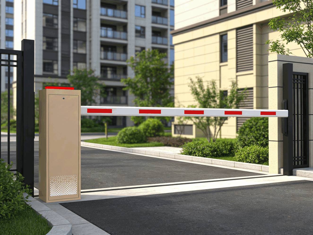 Barrera Automática de Brazo de Acceso con Tarjeta IC Totalmente Metálica de Servicio Pesado – Portón de Seguridad Comercial Impermeable para Distritos de Negocios2
