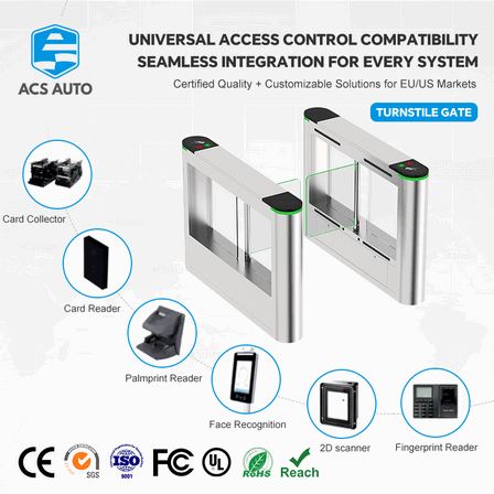 Barrera Batiente Motorizada de Alta Seguridad con Motor Sin Escobillas y Sensor Anticola – Sistema Integrado de Control de Acceso RFID