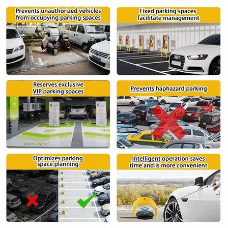 Bloqueador de Estacionamiento Inteligente Automático Bluetooth de Servicio Pesado – Sistema de Acceso Vehicular Controlado por Aplicación Móvil1
