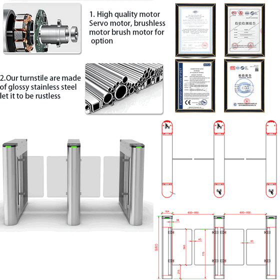 Anti-Collision RFID QR Code Swing Turnstile for Smart City Infrastructure Projects1