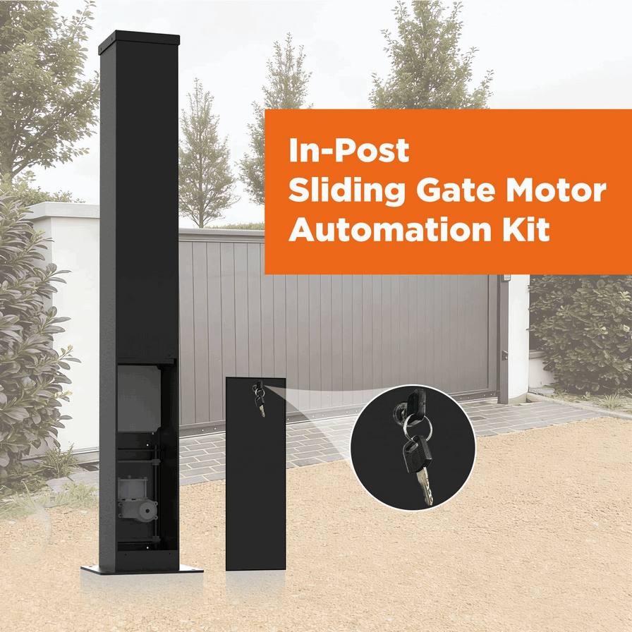 Kit de Motor para Portón Corredizo Industrial de Columna de 300 kg – Sistema Abridor Eléctrico de Servicio Pesado para Almacenes y Fábricas4