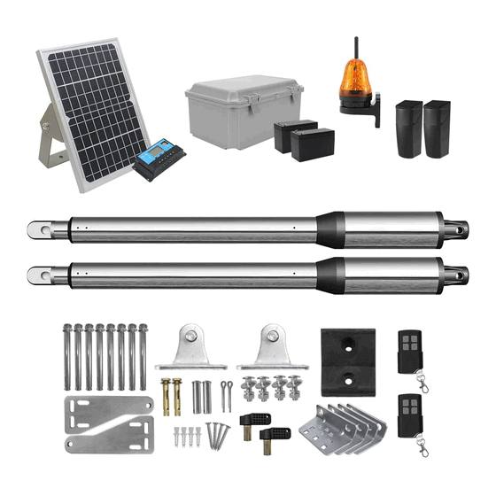 Kit Abridor de Portón Batiente Doble Automático 24V DC – Sistema de Motor Eléctrico de Doble Brazo para Seguridad Perimetral Residencial y Comercial4