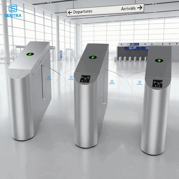 Molinete de Puerta Rápida Óptica de Alta Velocidad con Autenticación Multifactor – Sistema Seguro de Pasillo Peatonal para Corredores Corporativos3