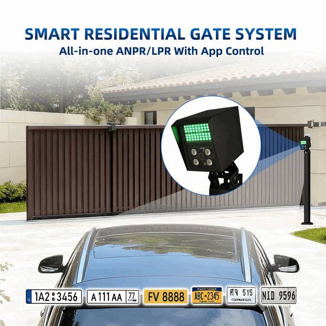 Sistema de Motor para Portón Corredizo con Cámara LPR/ANPR Integrada – Control Automático de Acceso Vehicular y Reconocimiento de Patentes para Comunidades Cerradas3