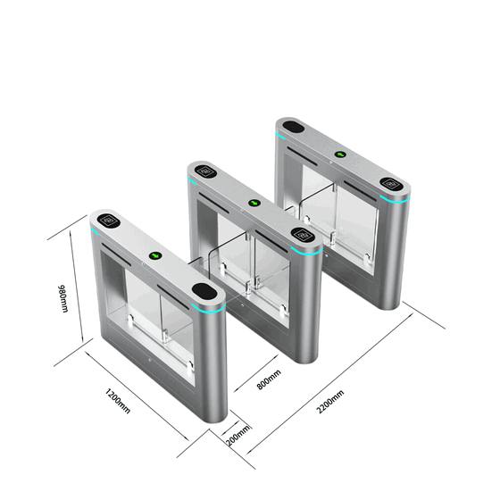 Multi-Factor High-Speed Pedestrian Turnstiles for Secure Corporate Passageways1
