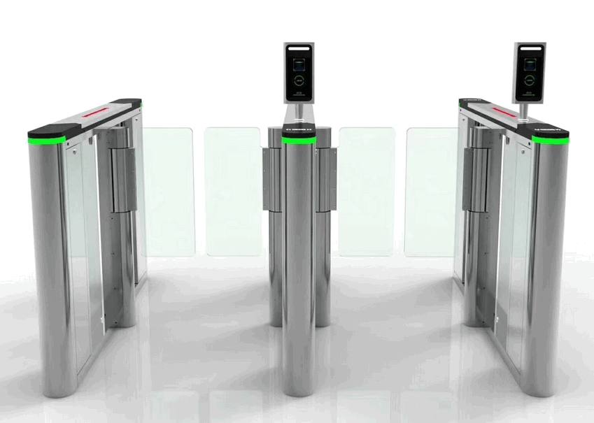 High-Speed RFID Optical Turnstile Speedlane for Corporate Lobby Entrance Security3