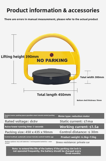 Bloqueador de Estacionamiento Inteligente Automático de Acero Inoxidable Moderno – Sistema Minimalista de Control de Acceso Vehicular y Gestión para Estacionamientos Comerciales Premium3