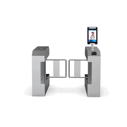 Barrera de Aletas Automática Premium de Acero Inoxidable 304 con RFID Integrado y Sistema de Acceso Biométrico de Huella – Solución Corporativa Moderna1