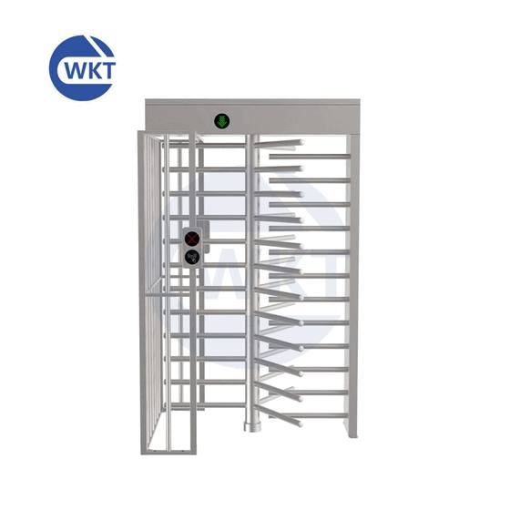 Molinete Giratorio de Acero de Altura Completa – Portón de Control de Acceso Biométrico de Huella Dactilar de Alta Seguridad