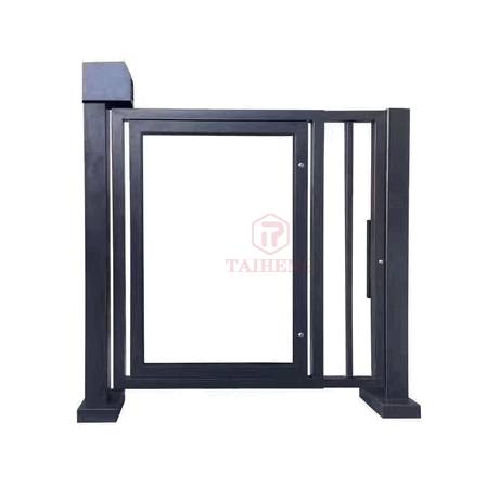 Manual Rotating Advertising Swing Gate for Retail Mall Access & Queue Management2