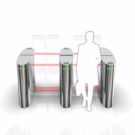 Brushless Wing Gate with Face Recognition & QR Access for Modern Tech Offices3