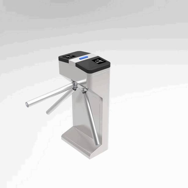Molinete de Trípode Semiautomático – Barrera Peatonal Impermeable IP44 con Sistema Integrado de Control de Acceso RFID