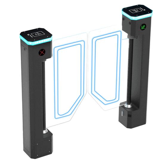 IP44 Face Recognition Swing Barrier for Anti-Tailgating Security in Tech Hubs