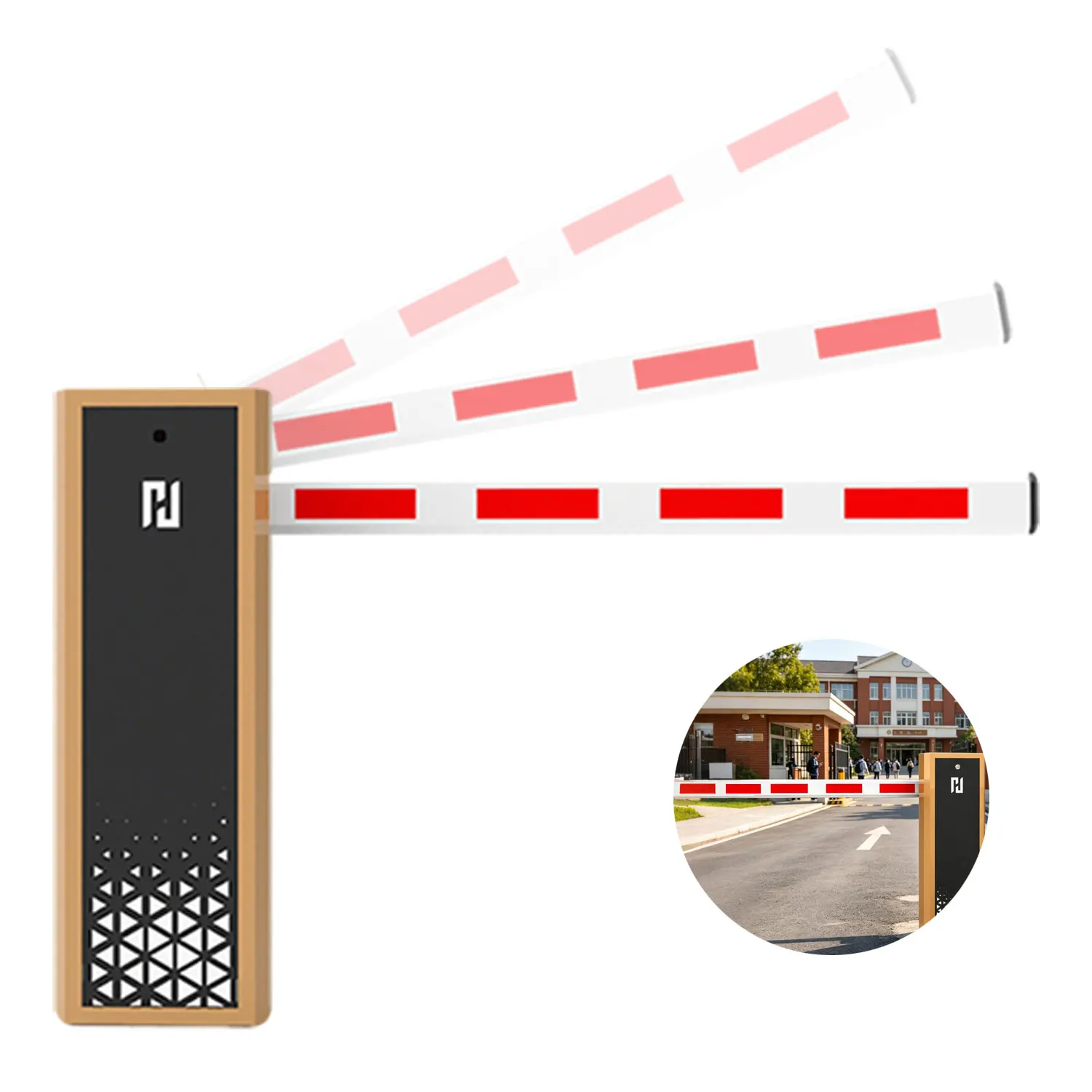 Industrial 110V AC/DC Motorized Automatic Toll Barrier for Commercial Parking Hubs