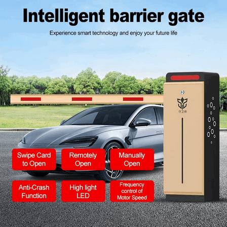 Barrera de Brazo Recto de 6 Metros de Servicio Pesado – Sistema Industrial Automático de Barrera para Control de Acceso Vehicular en Depósitos1
