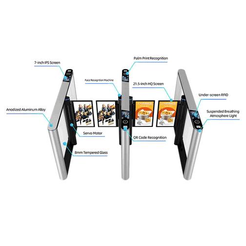 Barrera Batiente Automática Anticolisiones con RFID y Escáner de Código QR Integrados – Solución Inteligente de Infraestructura para Acceso Peatonal Urbano1