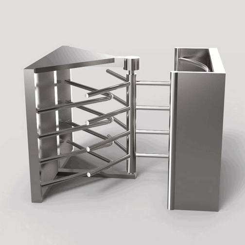 Industrial Full Height Turnstile for Factory, Warehouse & Construction Site Security2