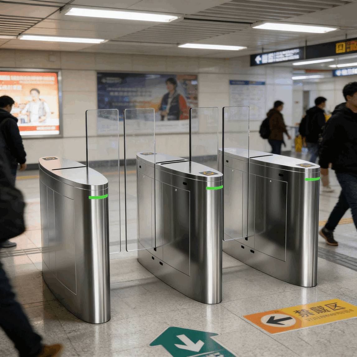 Molinete de Trípode Automático de Servicio Pesado Impermeable IP68 con Acceso NFC y Código QR – Solución de Barrera de Seguridad Peatonal para Exteriores Extremos3