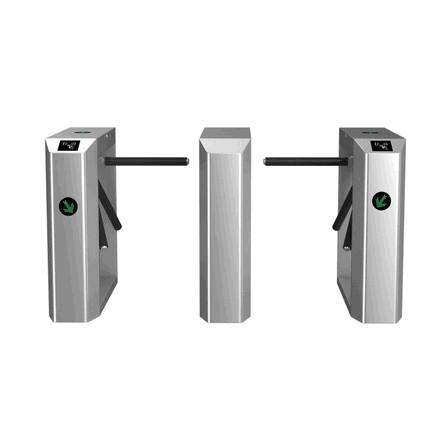 Stainless Steel Tripod Mechanism Gate with Biometric Attendance Sensing Integration4