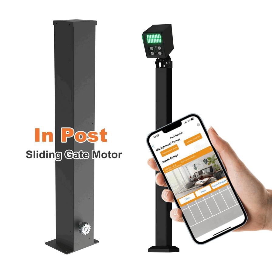 Sistema de Motor para Portón Corredizo con Cámara LPR/ANPR Integrada – Control Automático de Acceso Vehicular y Reconocimiento de Patentes para Comunidades Cerradas