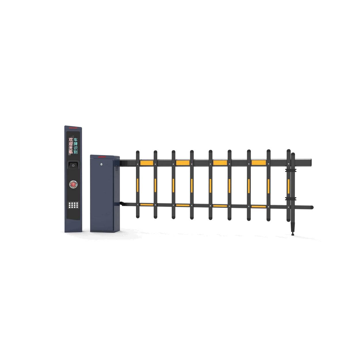 Barrera de Brazo Telescópico Inteligente de 6 m con Control Remoto de Seguridad – Sistema Ajustable de Brazo Largo para Control de Acceso Vehicular