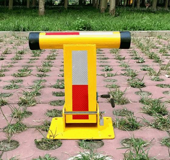 Bloqueador de Estacionamiento Manual en Forma de T de Servicio Pesado – Cerradura de Estacionamiento de Acero Duradera con Capacidad de 2 Toneladas para Espacios Seguros