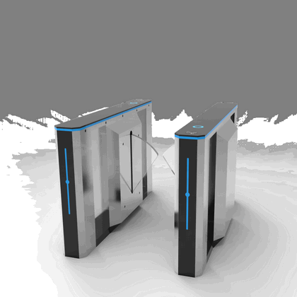 304 Stainless Steel Flap Barrier Gate with RFID & Fingerprint for Corporate Offices4