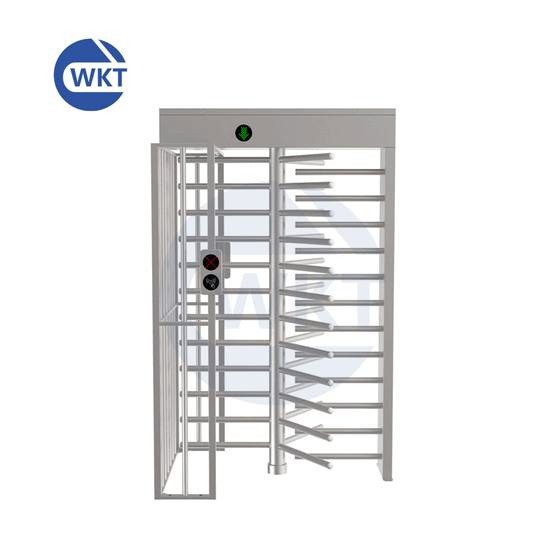 Full Height Rotating Steel Turnstile with Secure Fingerprint Entrance System2