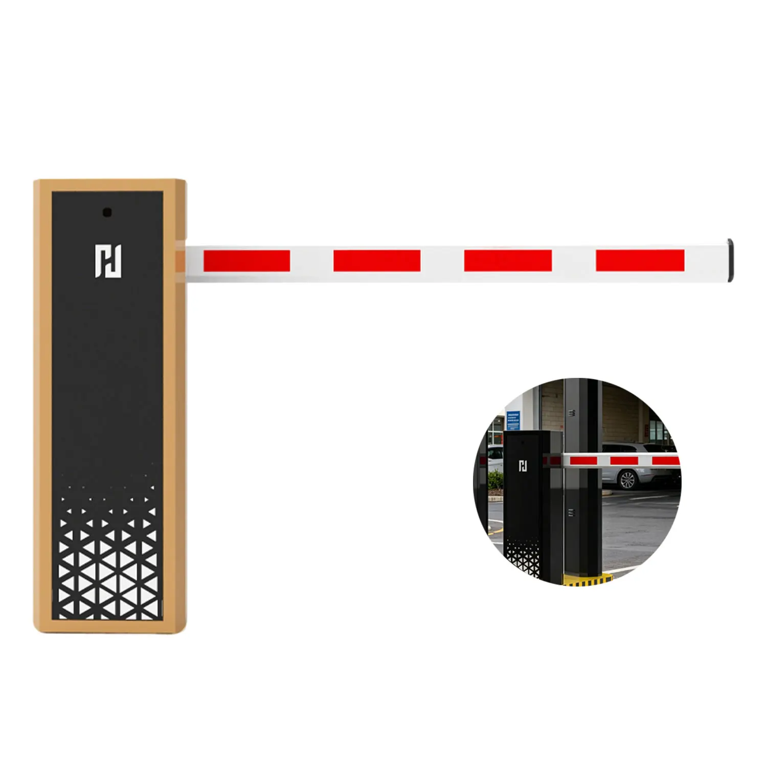 Durable Parking Barrier Gate with Advanced Safety Sensors for Vehicle Protection